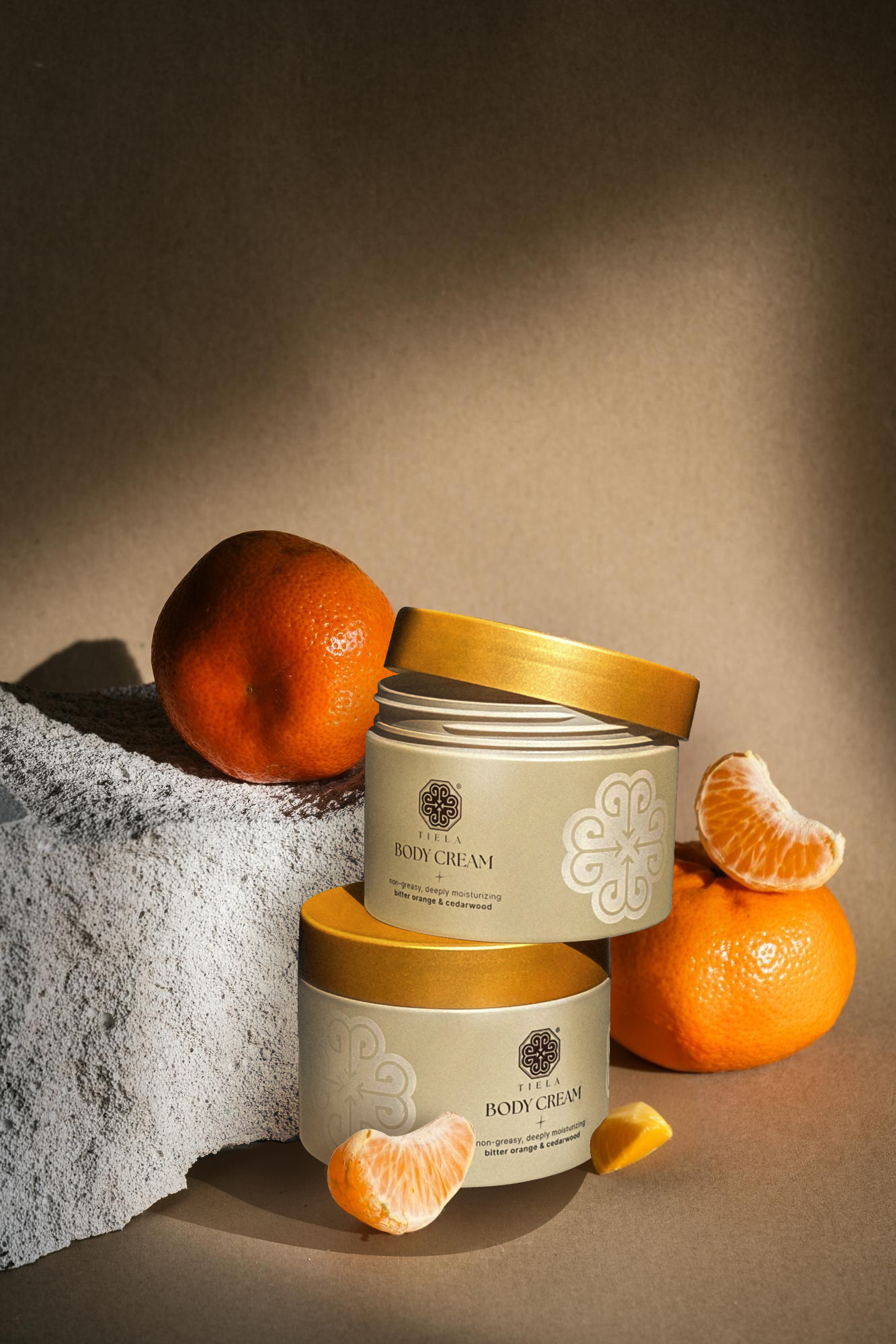 TIELA Nourishing Sunset Body Cream (Bitter Orange & Cedarwood)